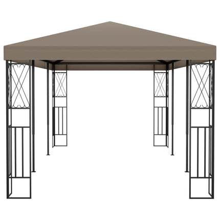 Paviljong 6x3 m taupe tyg