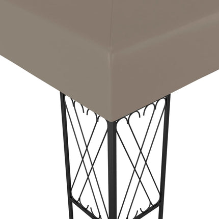 Paviljong 6x3 m taupe tyg