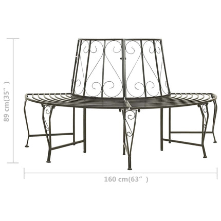 Trädsoffor 1-Antal sittplatser Ø 160 x 89 cm Stål