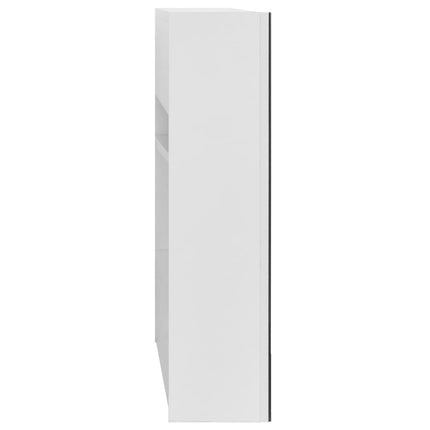 Spegelskåp för badrum vit 80x15x60 cm MDF