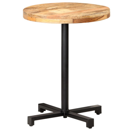 Cafébord runt Ø60x75 cm grovt mangoträ
