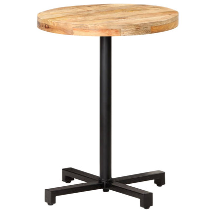 Cafébord runt Ø60x75 cm grovt mangoträ
