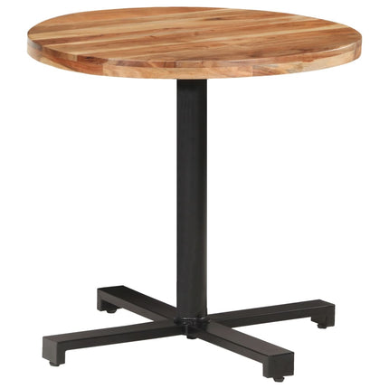 Cafébord runt Ø80x75 cm massivt akaciaträ