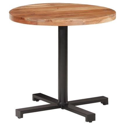 Cafébord runt Ø80x75 cm massivt akaciaträ