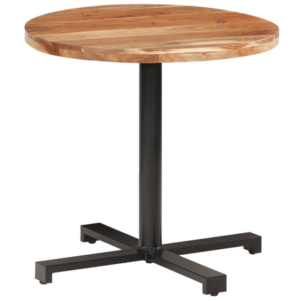 Cafébord runt Ø80x75 cm massivt akaciaträ