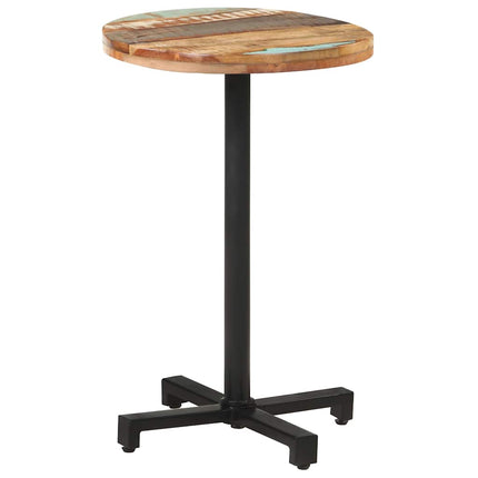 Cafébord runt Ø50x75 cm massivt återvunnet trä