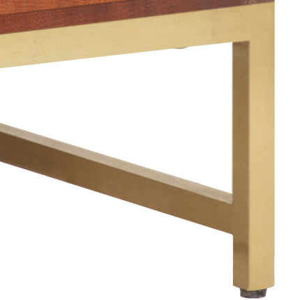 Soffbord honungsbrun 67x67x45 cm massivt akaciaträ
