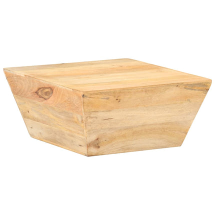 Soffbord V-format 66x66x30 cm massivt mangoträ