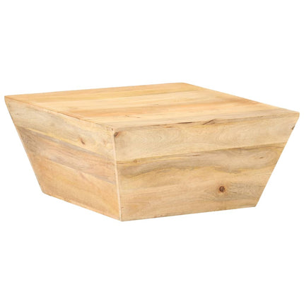 Soffbord V-format 66x66x30 cm massivt mangoträ