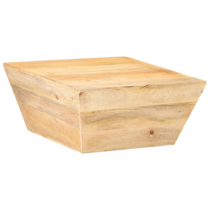 Soffbord V-format 66x66x30 cm massivt mangoträ