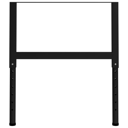 Ramar till arbetsbänk 2 st metall 85x(69-95,5) cm svart