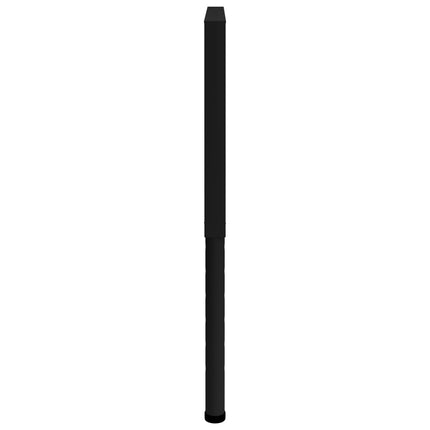 Ramar till arbetsbänk 2 st metall 85x(69-95,5) cm svart