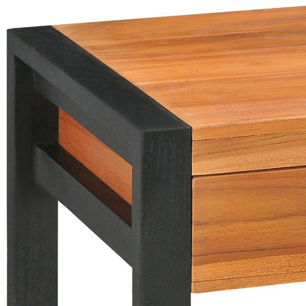 Skrivbord med 2 lådor 100x40x75 cm teak