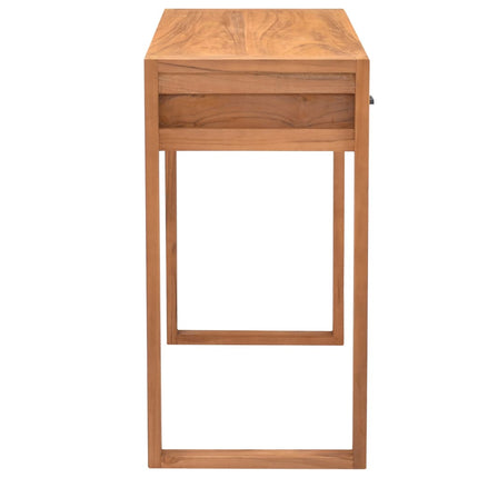 Skrivbord med 2 lådor 100x40x75 cm teak