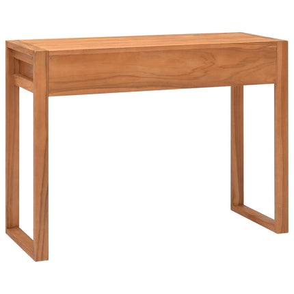 Skrivbord med 2 lådor 100x40x75 cm teak