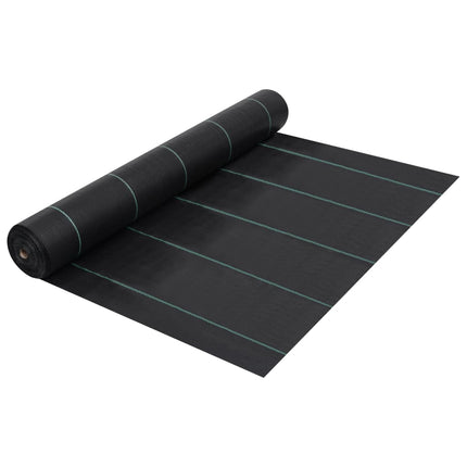 Ogräsmatta svart 1x25 m PP