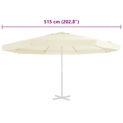 Reservtyg för parasoll sandfärgat 515 cm