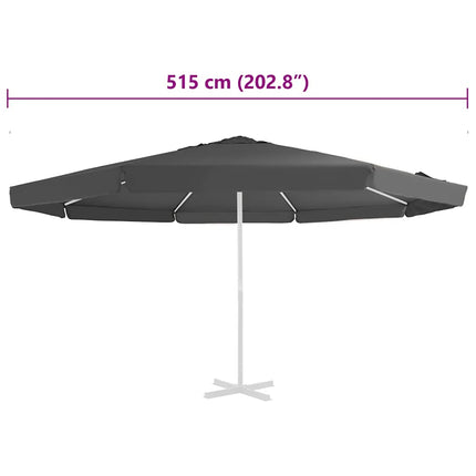 Reservtyg för parasoll antracit 515 cm