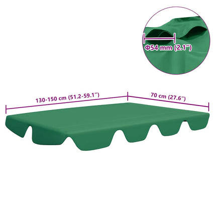Reservtak för hammock grön 150/130x105/70 cm