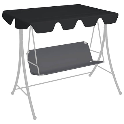 Reservtak för hammock svart 150/130x105/70 cm