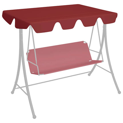 Reservtak för hammock vinröd 150/130x105/70 cm