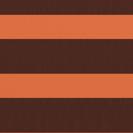 Balkongskärm orange och brun 120x600 cm oxfordtyg