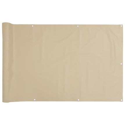 Balkongskärm beige 90x300 cm oxfordtyg