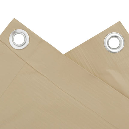 Balkongskärm beige 120x300 cm oxfordtyg