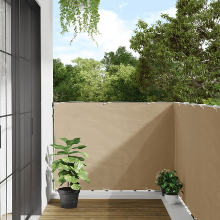 Balkongskärm beige 120x500 cm oxfordtyg