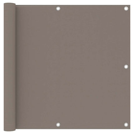 Balkongskärm taupe 90x300 cm oxfordtyg
