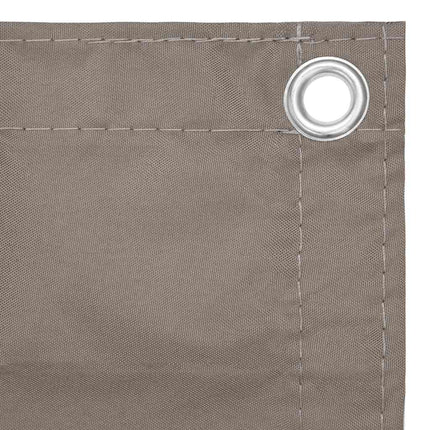 Balkongskärm taupe 90x300 cm oxfordtyg