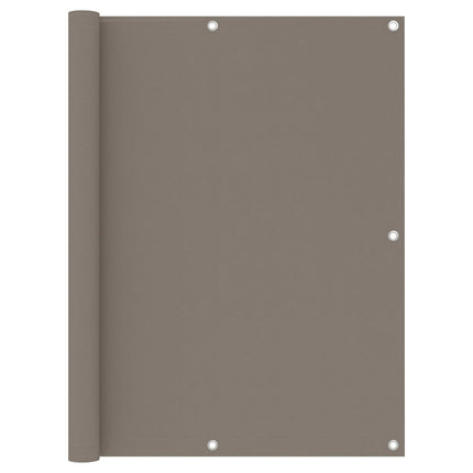 Balkongskärm taupe 120x600 cm oxfordtyg