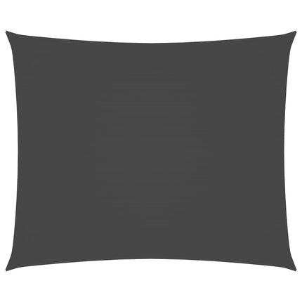 Solsegel oxfordtyg rektangulärt 6x7 m antracit