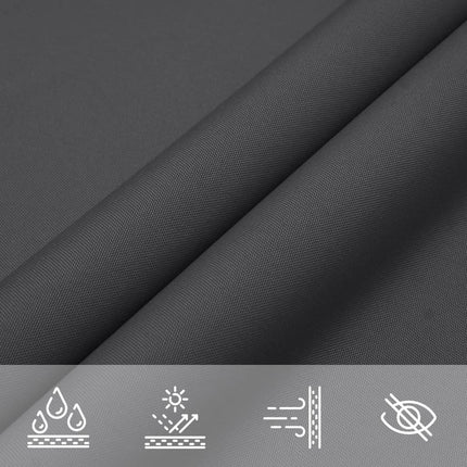 Solsegel Oxfordtyg trekantigt 2,5x2,5x3,5 m antracit