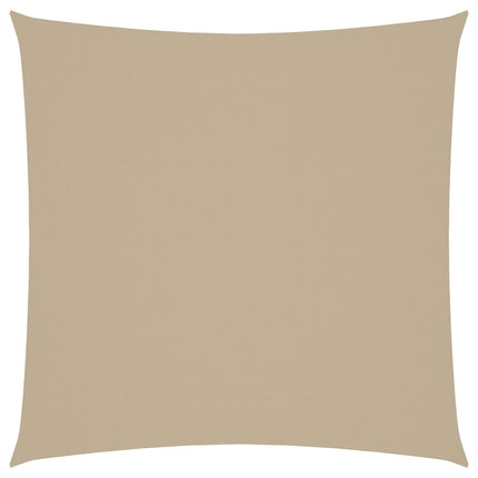 Solsegel oxfordtyg fyrkantigt 7x7 m beige