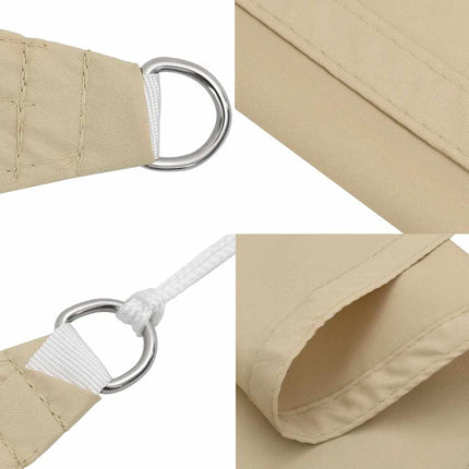 Solsegel oxfordtyg rektangulärt 2x3,5 m beige