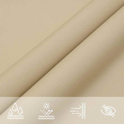 Solsegel oxfordtyg rektangulärt 2x3,5 m beige