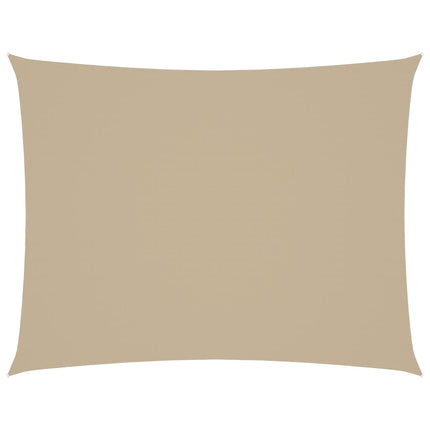 Solsegel oxfordtyg rektangulärt 2,5x3,5 m beige