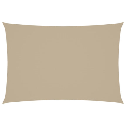 Solsegel oxfordtyg rektangulärt 2,5x4,5 m beige