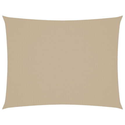 Solsegel oxfordtyg rektangulärt 3x4 m beige