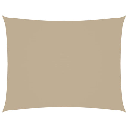 Solsegel oxfordtyg rektangulärt 3,5x4,5 m beige