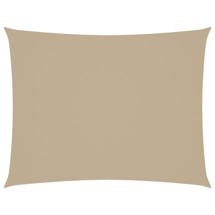 Solsegel oxfordtyg rektangulärt 4x5 m beige