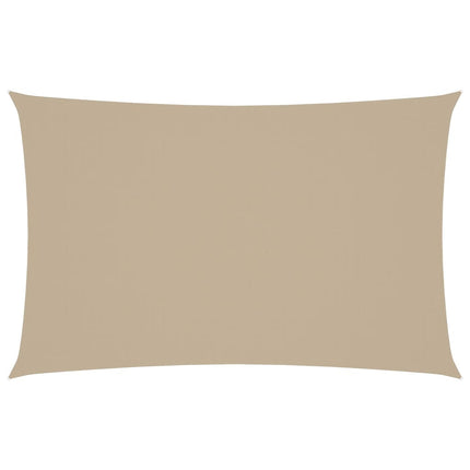 Solsegel oxfordtyg rektangulärt 4x7 m beige