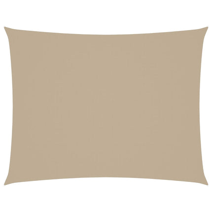 Solsegel oxfordtyg rektangulärt 5x6 m beige
