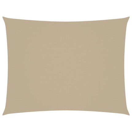 Solsegel oxfordtyg rektangulärt 5x7 m beige