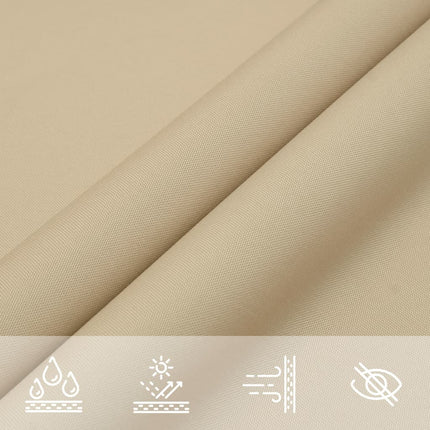 Solsegel oxfordtyg rektangulärt 6x8 m beige
