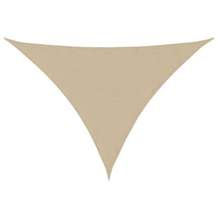 Solsegel oxfordtyg trekantigt 5x6x6 m beige