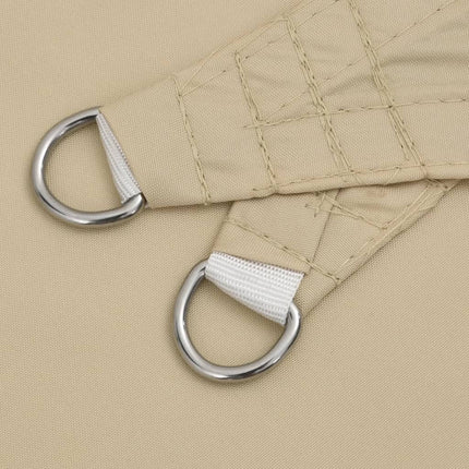 Solsegel oxfordtyg trekantigt 5x7x7 m beige