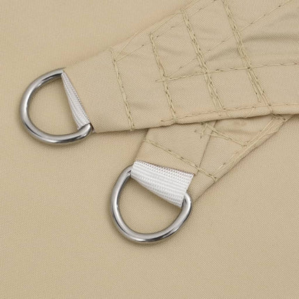 Solsegel oxfordtyg trekantigt 4x5x6,4 m beige