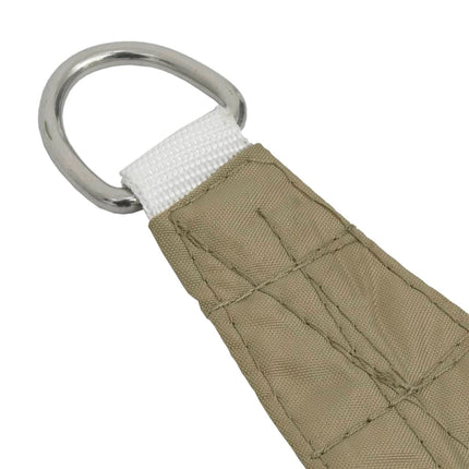 Solsegel oxfordtyg trapets 2/4x3 m beige